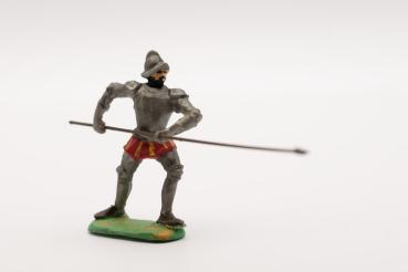 Landsknecht in position Spanish helmet